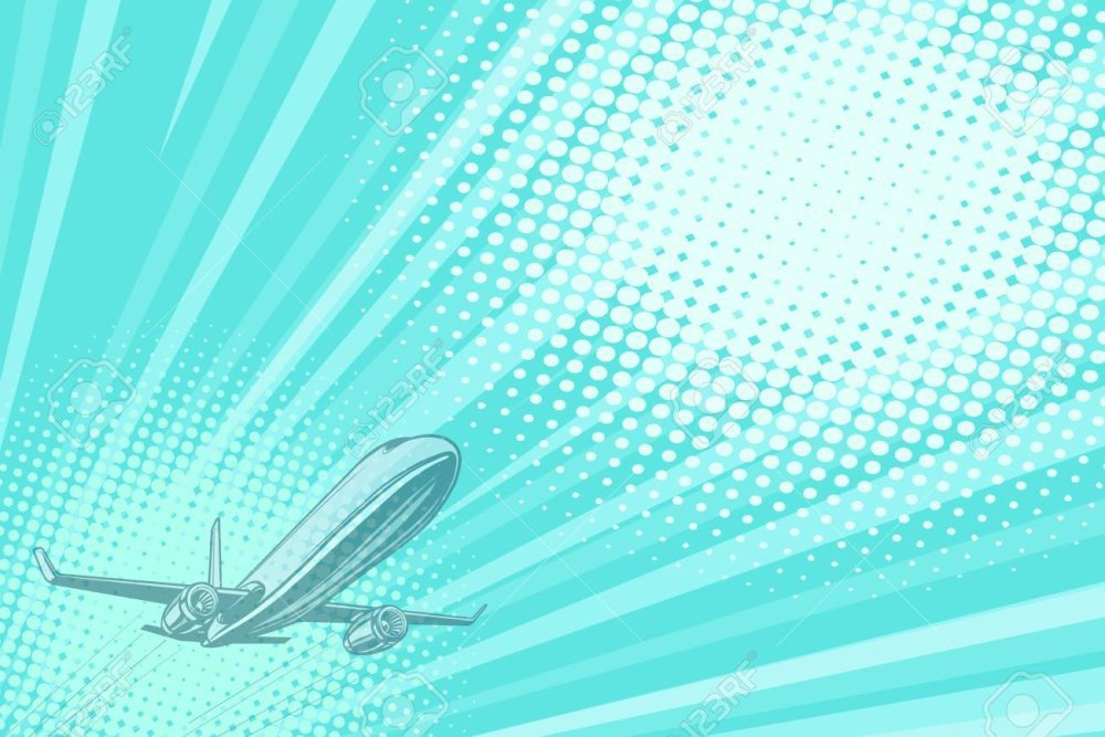Фоны для рекламы самолетом вектор