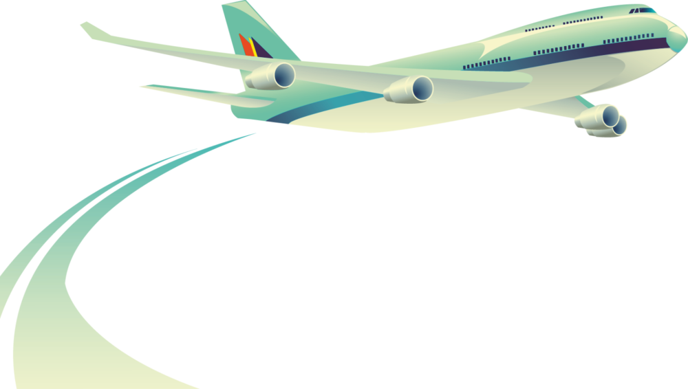 Самолет без фона