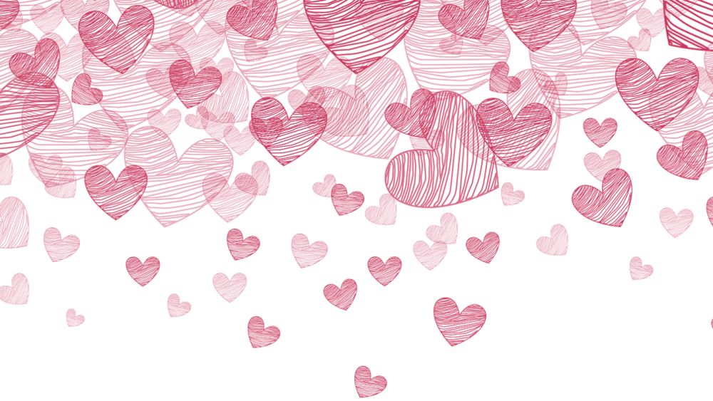 Фон с сердечками нежный