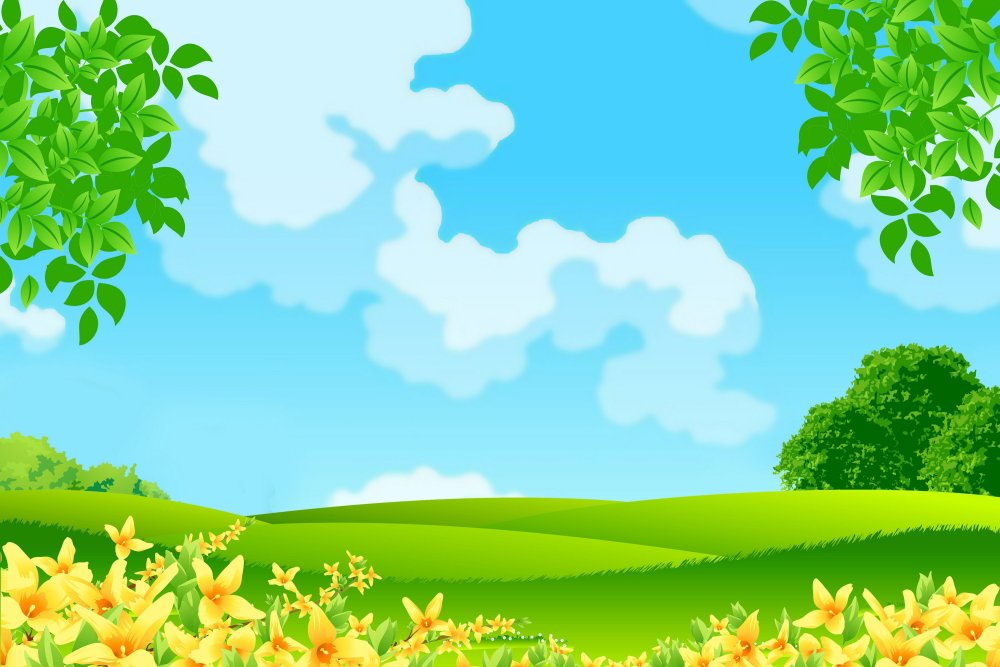 Поляна рисунок