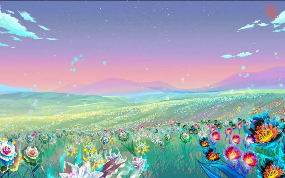 Фон природный мультяшный