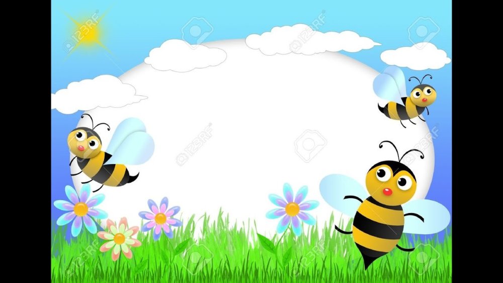 Фон пчелки для детского сада вертикально