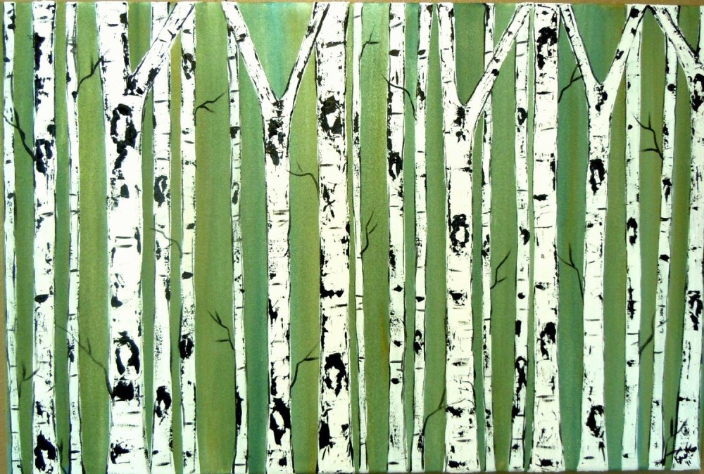 Стилизованные березы