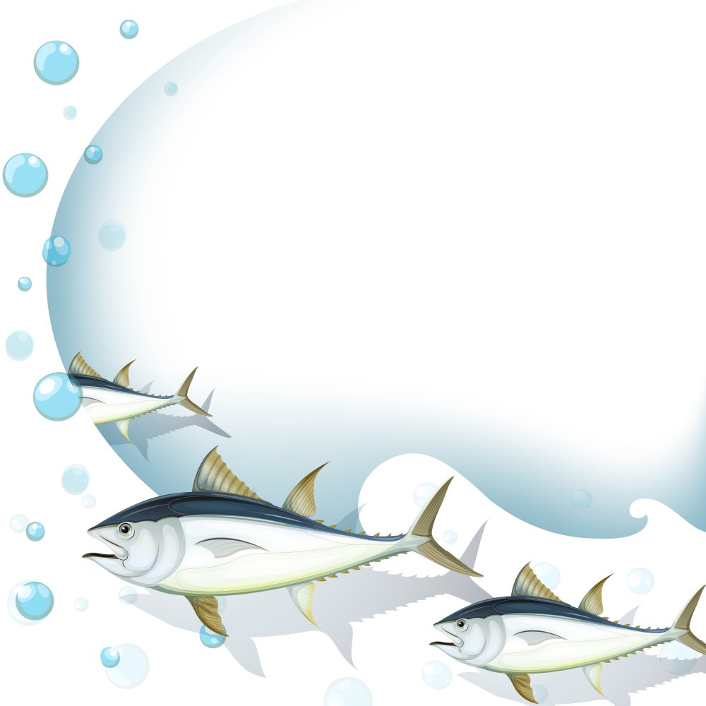 Рамка с рыбками для текста