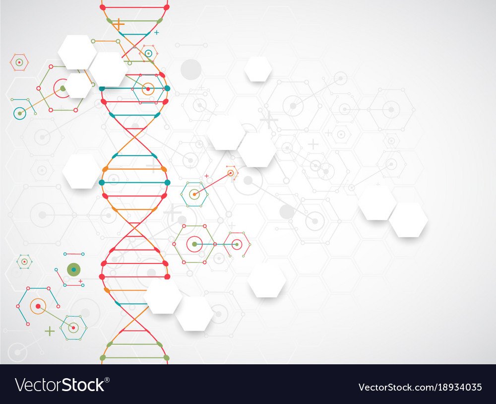ДНК вектор фон