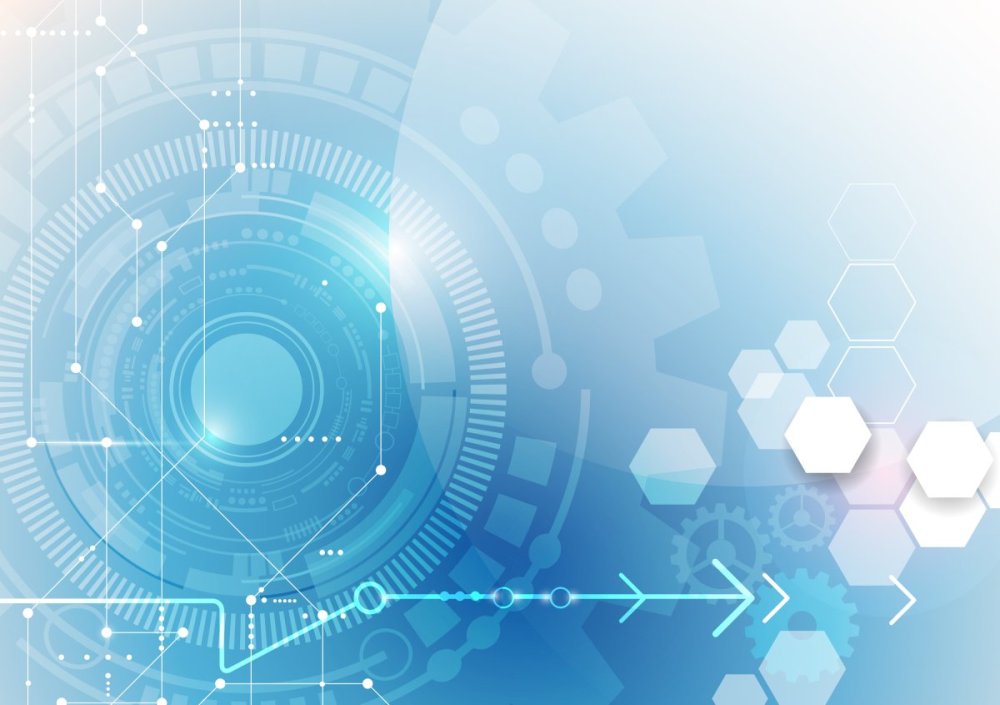 Технология надпись фон