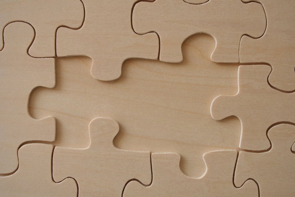 Деревянные пазлы фон