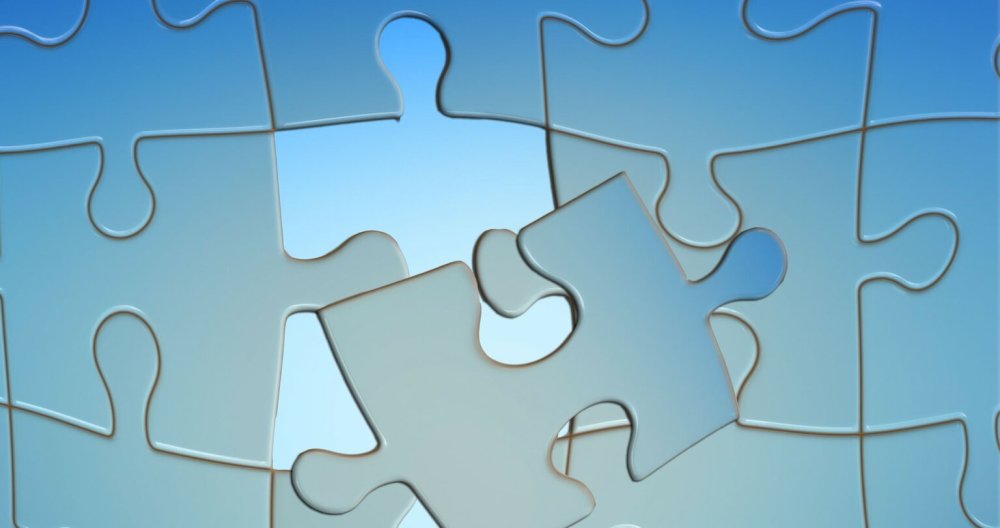 Одноцветный пазл