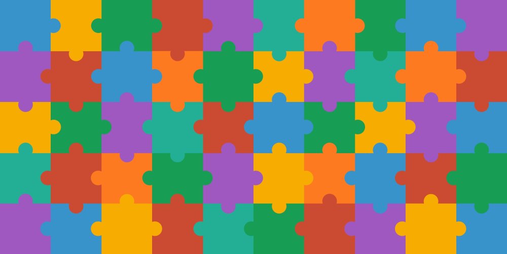 Красивый современный пазл