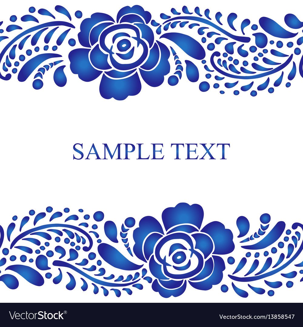 Орнаментальная стилистика Гжель