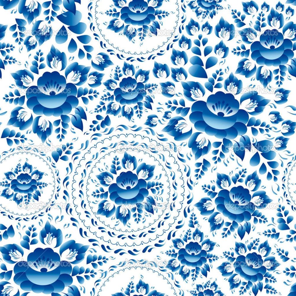 Гжель орнамент