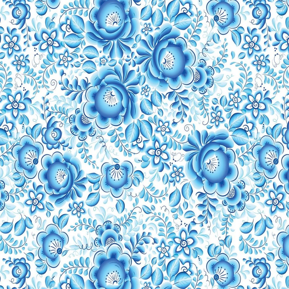 Гжель паттерн