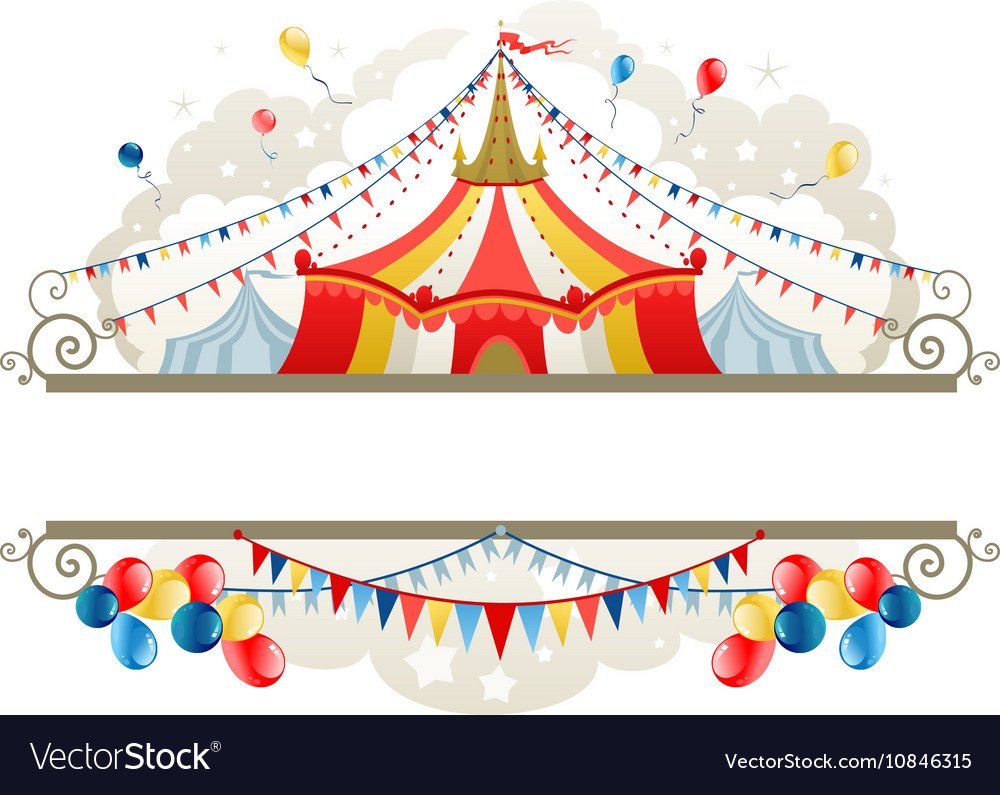 Рамки прозрачные в стиле цирка