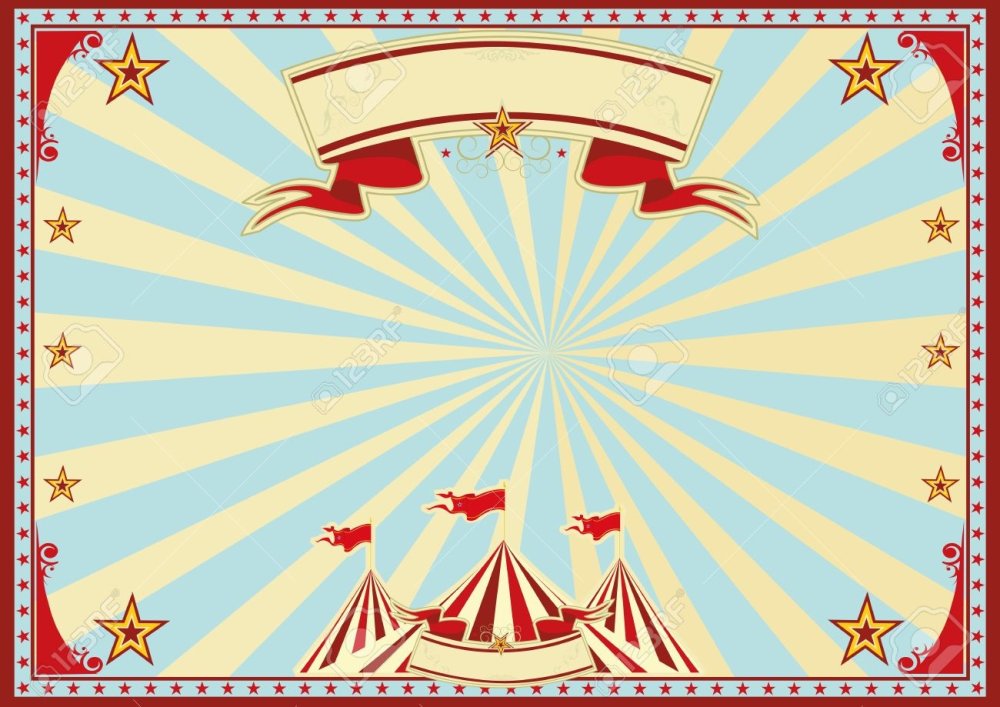 Цирковой фон горизонтальный