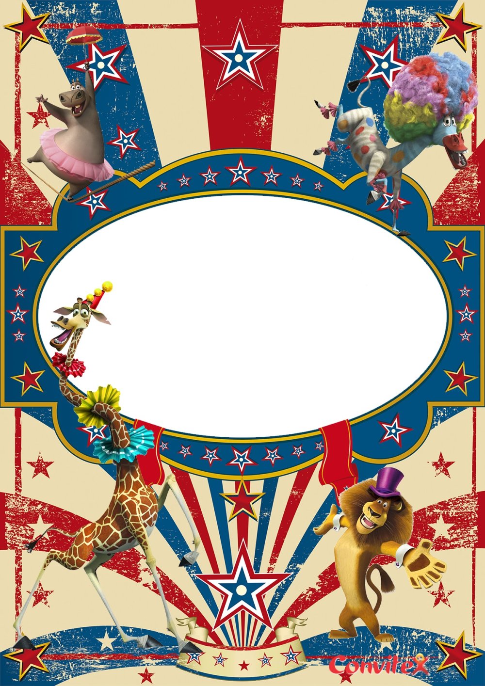 Рамка в стиле цирк