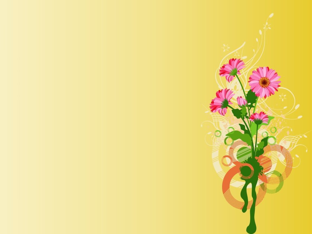 Цветочный фон для презентации