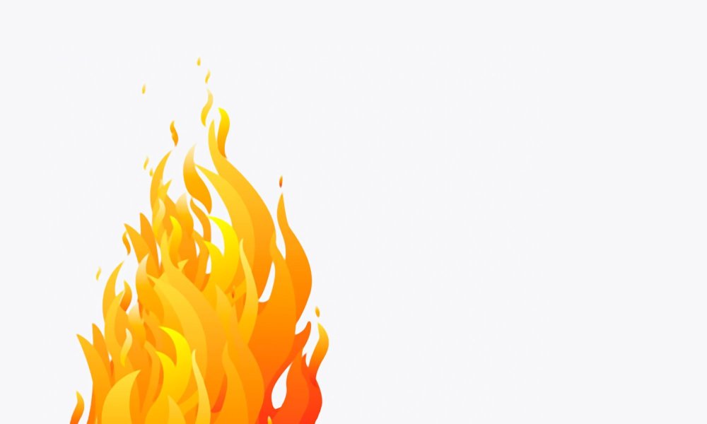 Огонь на Светлом фоне
