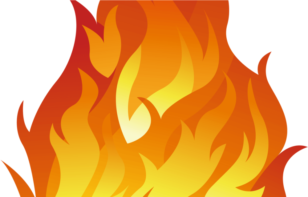 Огонь нарисованный