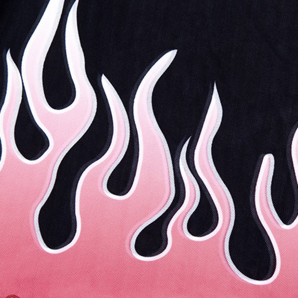 Принт в виде пламени