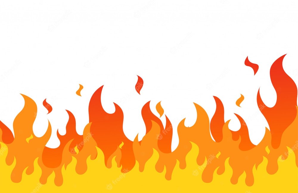 Огонь мультяшный стиль