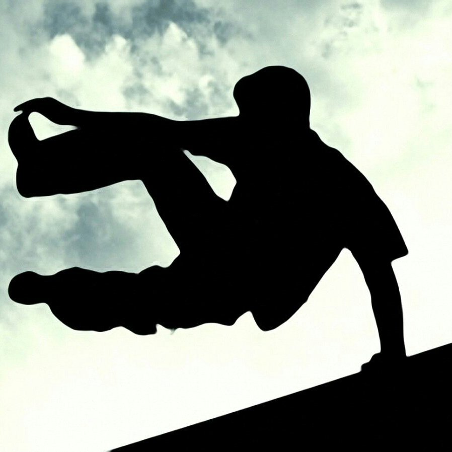 Паркур силуэт