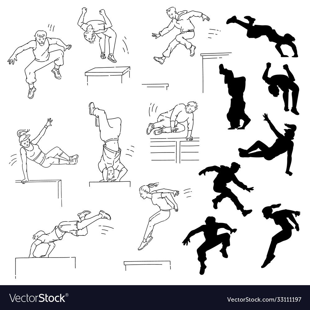 Паркур рисунки