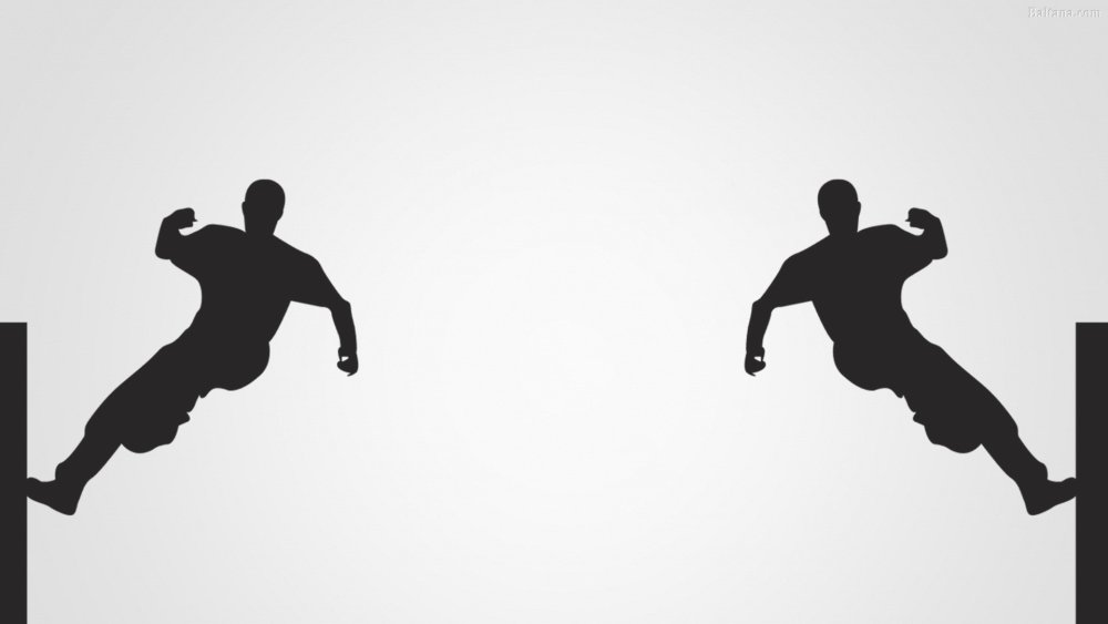 Паркур силуэт