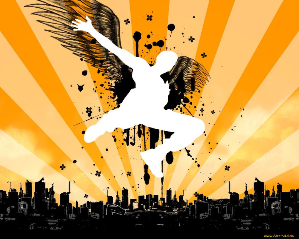 Паркур силуэт