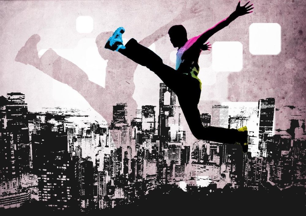 Паркур иллюстрация