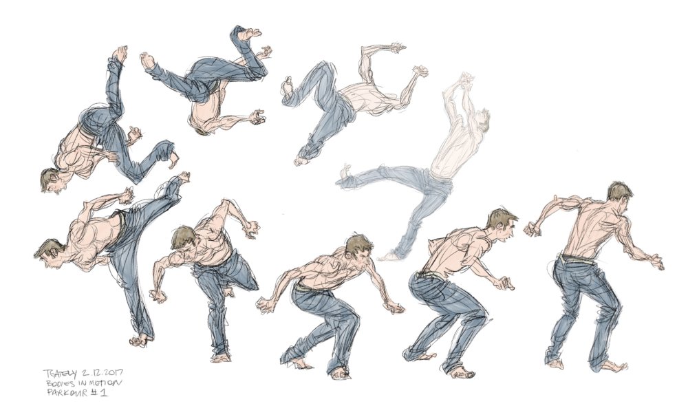 Векторные иконки паркур