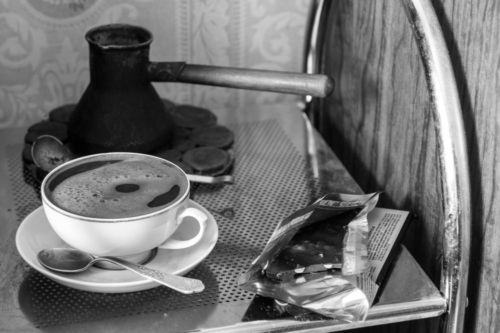 Чашка кофе живопись