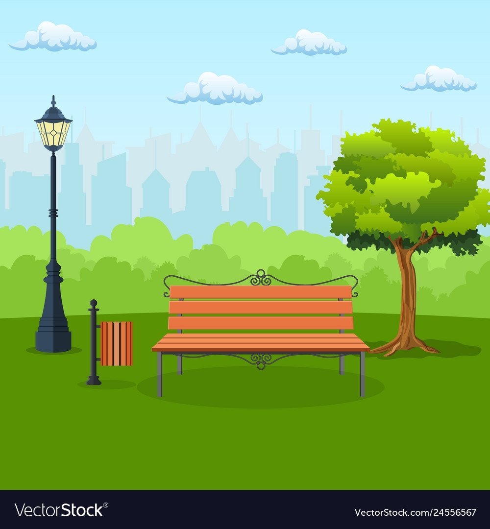 Парк рисунок