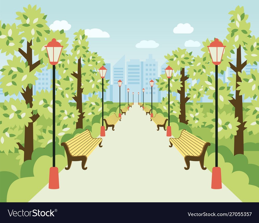 Парк мультяшный