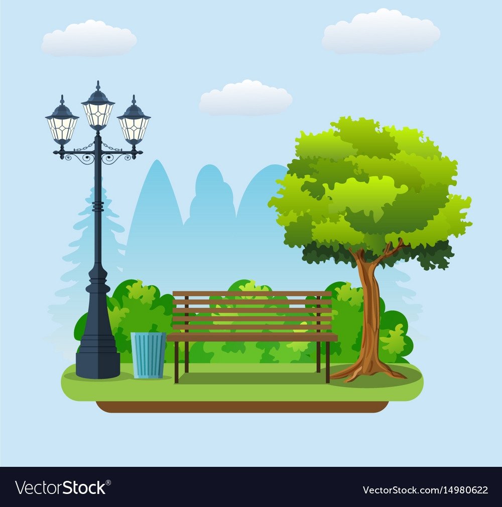 Городской парк вектор
