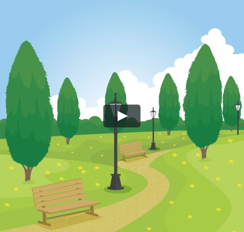 Парк для детей на прозрачном фоне