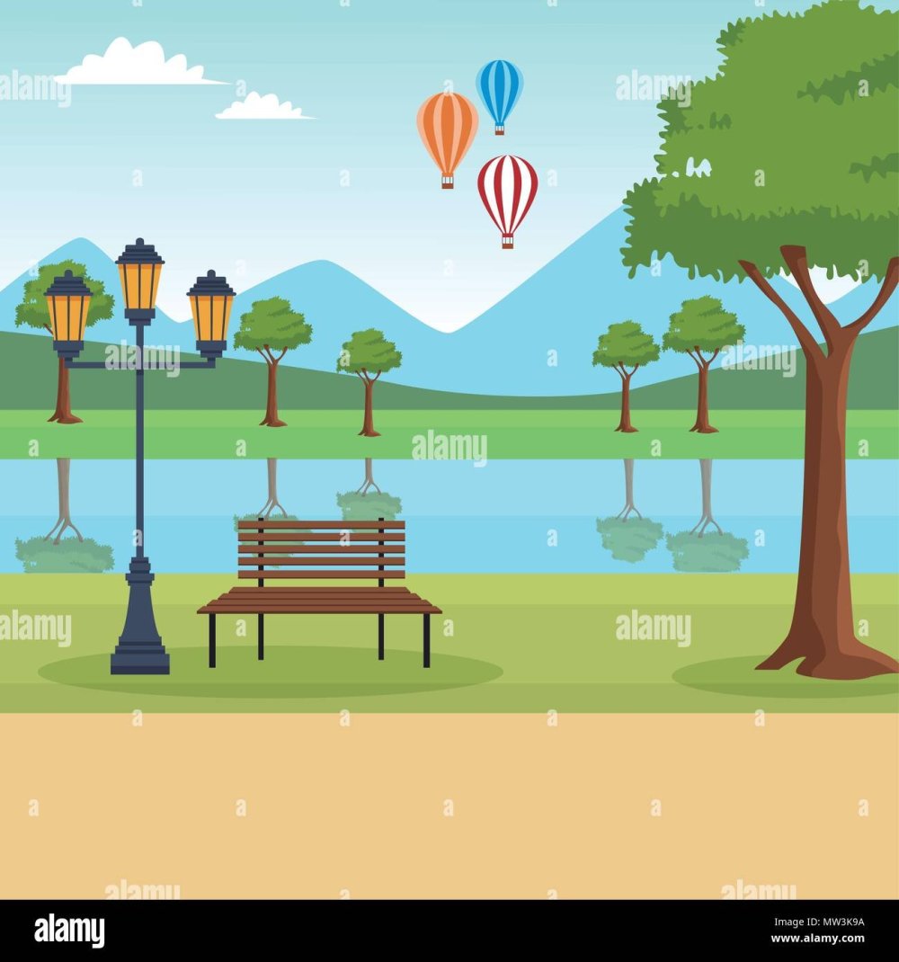 Городской парк вектор
