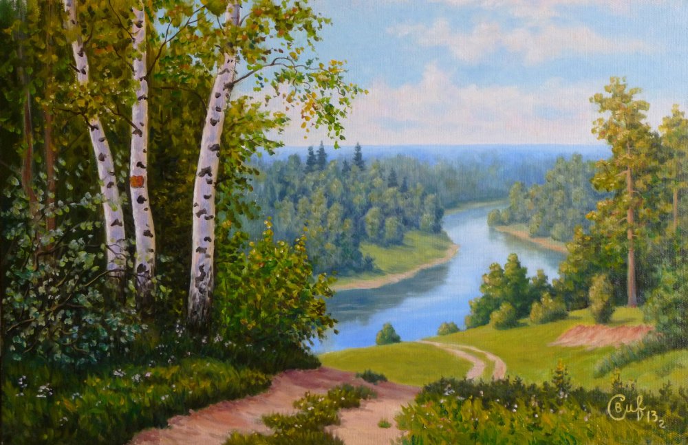 Русский пейзаж художник Игорь Прищепа
