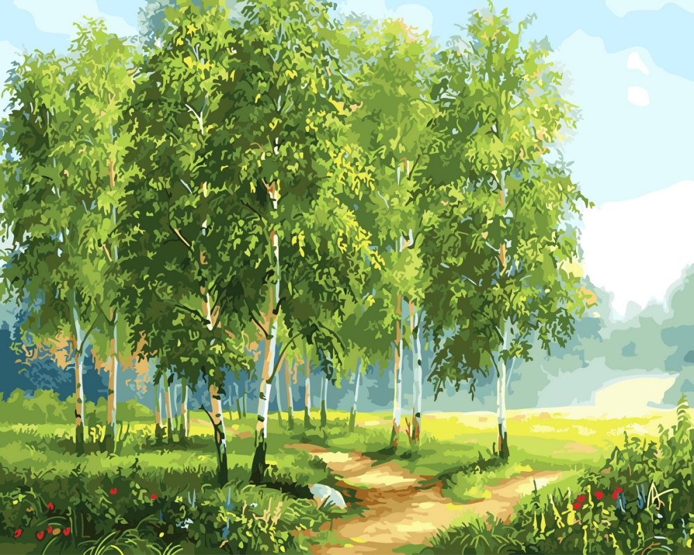 Природа домик в деревне