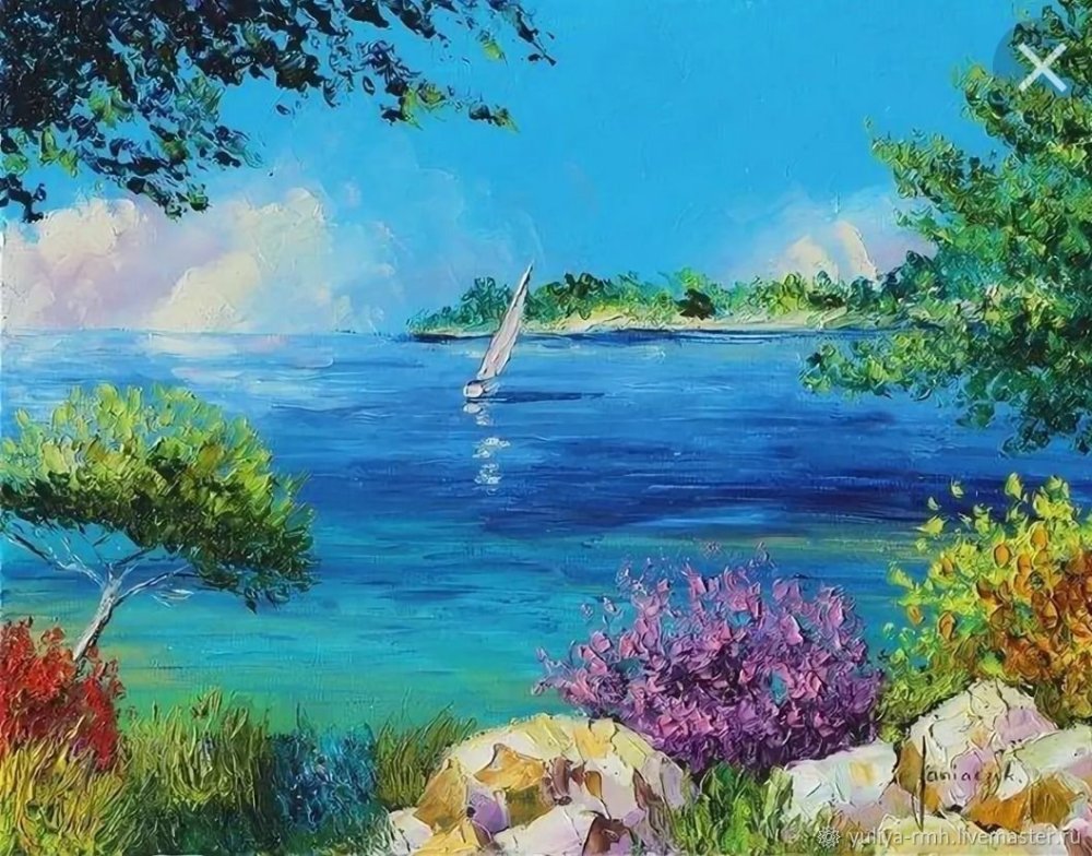 Пейзаж для рисования для детей