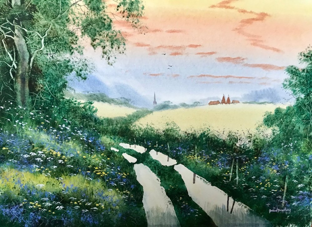 Березовая роща картина Елены Самарской