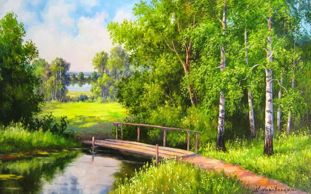 Пейзажи природы для рисования