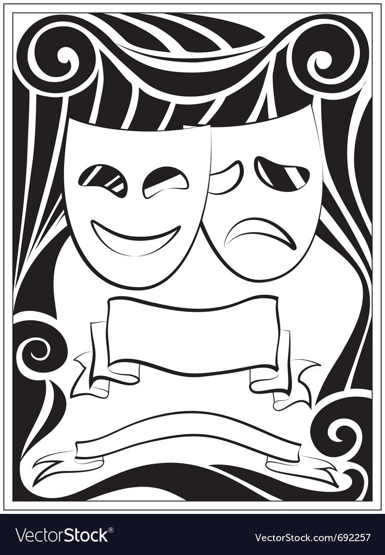 Рисовать сцену театра