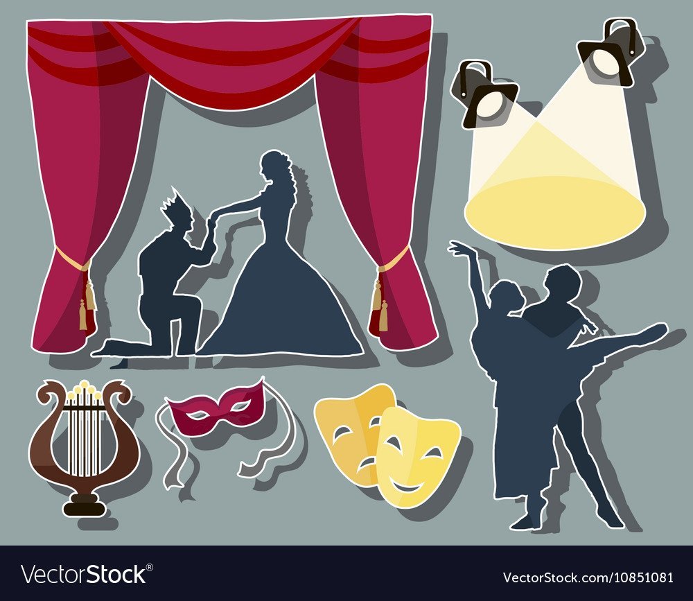 Театр логотип занавес