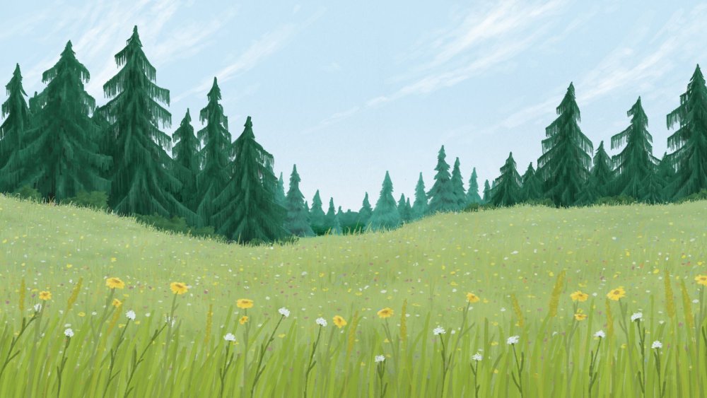 Нарисовать лес