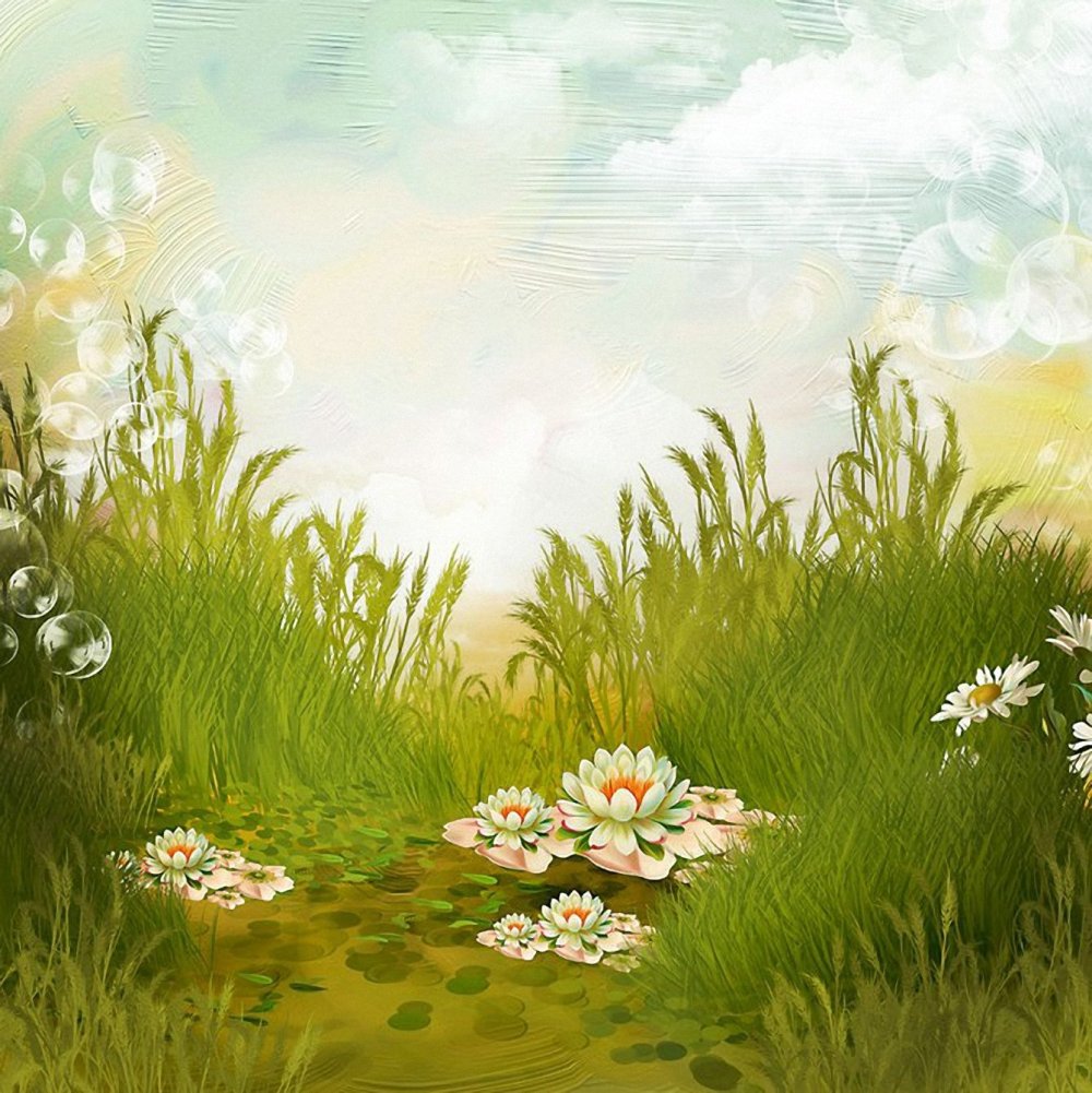 Поляна рисунок