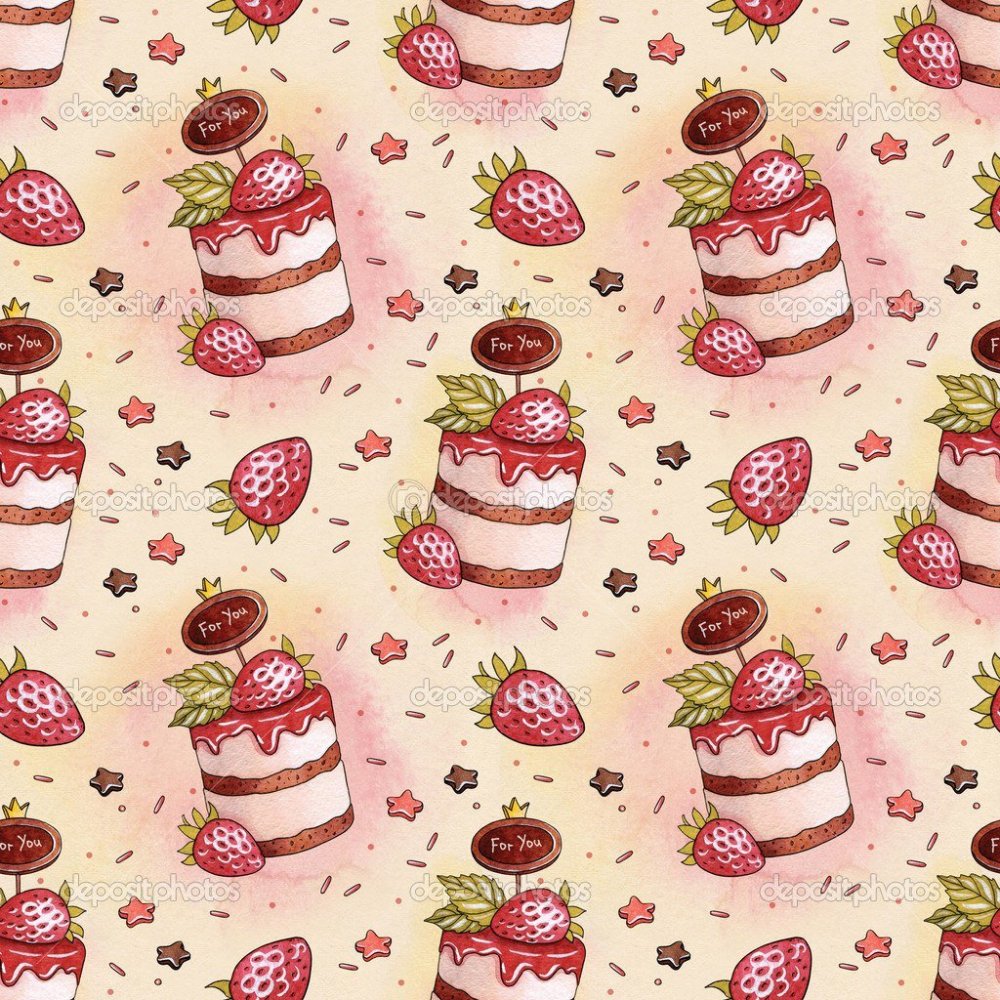 Бумага для скрапбукинга сладости