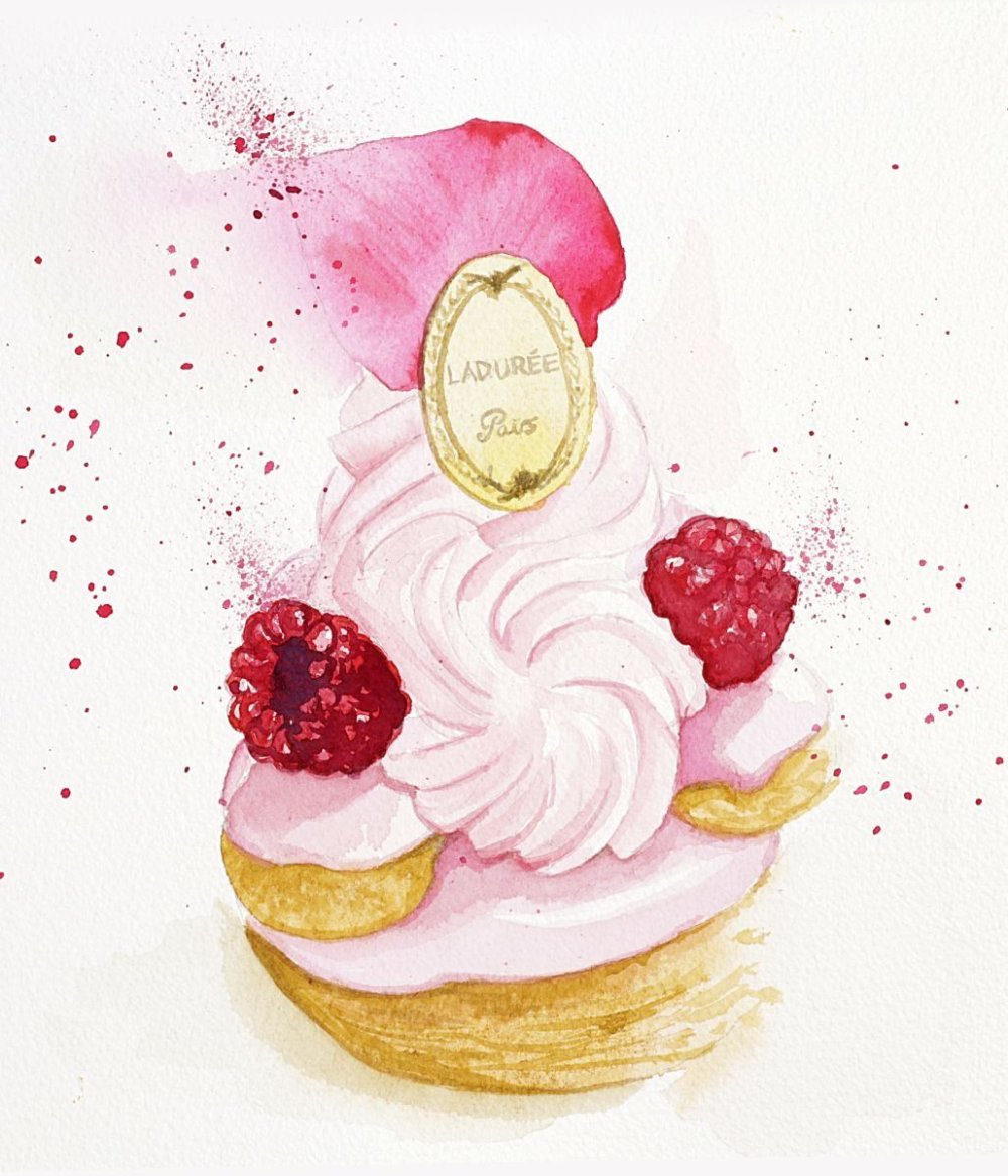 Безе акварель