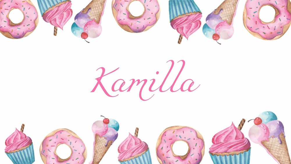 Фон сладости акварель