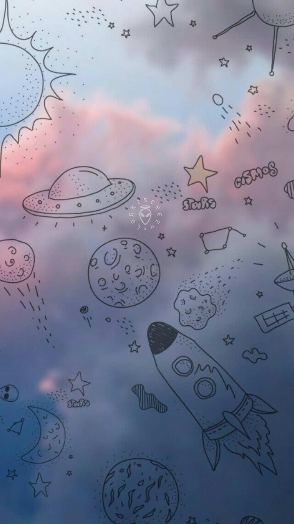 Паттерн котики в космосе