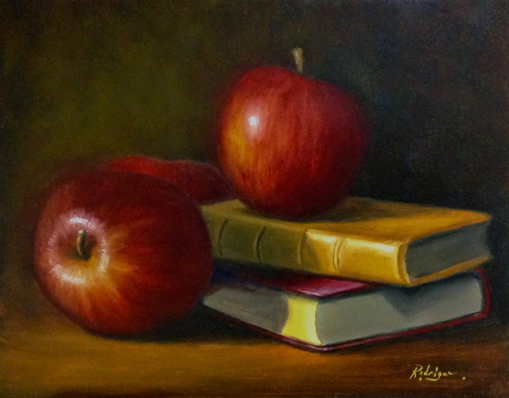 Натюрморт Дэвид Джерман яблоки